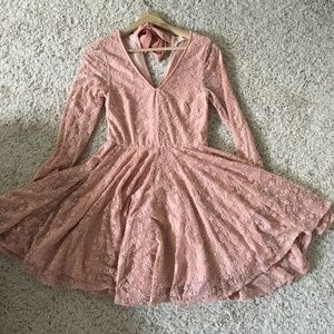 Altar'd State Pink Floral Dress